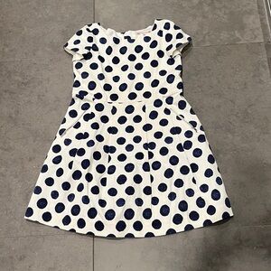 Bonpoint Navy Polka Dot Dress